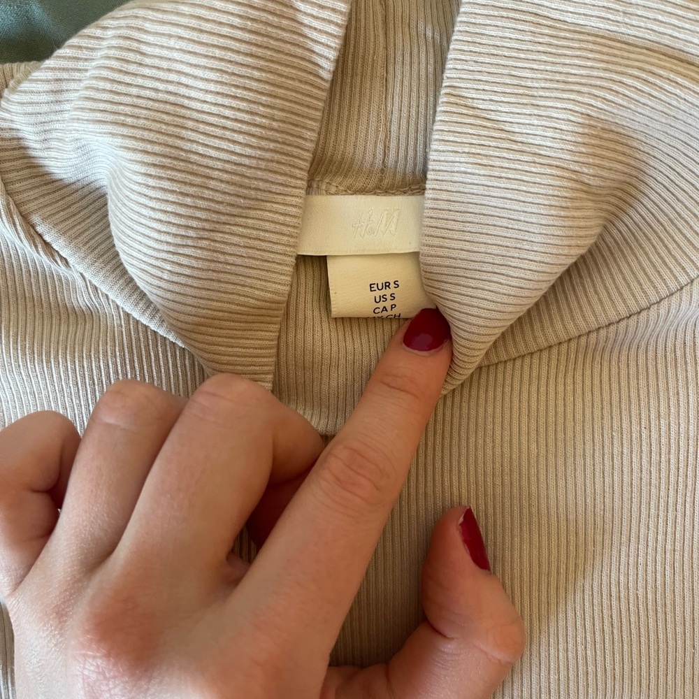 Beige turtleneck